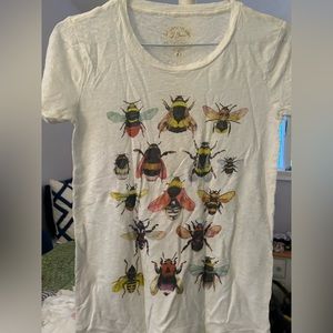 J crew graphic t - bee shirt